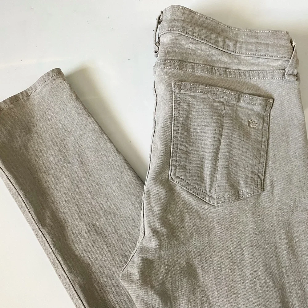 Rag & Bone Skinny Surrey Gray Distressed Skinny Mid Rise Stretch Celeb USA 27